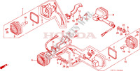 INDICATOR (7) for Honda XLS 125 1987