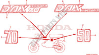 STICKERS for Honda DAX 50 1992