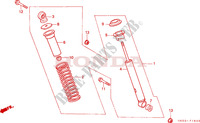 REAR SHOCK ABSORBER for Honda ATC 250 BIG RED miles and km 1987