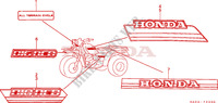 STRIPE/EMBLEM (1) for Honda ATC 250 BIG RED 1985
