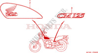 STICKERS for Honda CM 125 CUSTOM 2000
