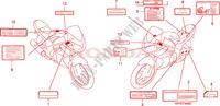 CAUTION LABEL  for Honda CBR 125 REPSOL 2006