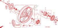 REAR WHEEL for Honda CBR 125 TRICOLORE 2010
