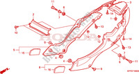 SIDE COVERS for Honda CBR 125 TRICOLORE 2010