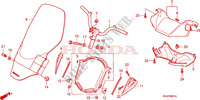 HANDLE PIPE/HANDLE COVER (FES1257/A7)(FES1507/A7) for Honda S WING 150 FES SPECIAL 2007