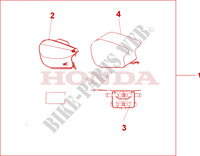 PILLION BAG for Honda CBR 1100 SUPER BLACKBIRD 1999