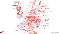 CYLINDER HEAD (REAR) for Honda VTR 1000 FIRE STORM 2003
