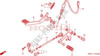 PEDAL for Honda DEAUVILLE 650 2000