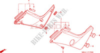 SIDE COVERS for Honda DEAUVILLE 650 34HP 1999