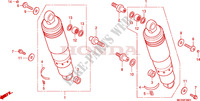 REAR SHOCK ABSORBER (VTX1800C15/6/7/8) for Honda VTX 1800 C 2005