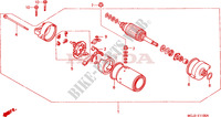 STARTING MOTOR (CBR900RRY,1/RE1) for Honda CBR 929 RR FIREBLADE 2000