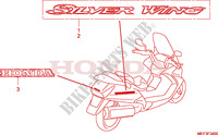 STICKERS (FJS400D8) for Honda SILVER WING 400 2008