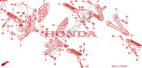 FOOTREST for Honda CBR 1000 RR FIREBLADE 2005