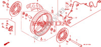 FRONT WHEEL for Honda CBR 1000 RR FIREBLADE ABS PRETO 2011