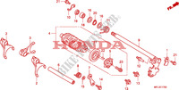 GEARSHIFT DRUM for Honda CBR 1000 RR FIREBLADE PRETO 2010