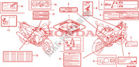 CAUTION LABEL for Honda CBF 1000 F ABS 2010