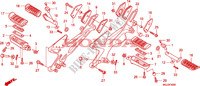 FOOTREST for Honda CBF 1000 F ABS 98HP 2011