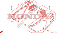 SIDE COVERS for Honda 650 NX 1989
