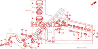 REAR BRAKE MASTER CYLINDER (CB750F2) for Honda SEVEN FIFTY 750 27HP 1992