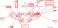 CAUTION LABEL for Honda PAN EUROPEAN ST 1100 2000