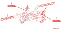 STICKERS for Honda LEAD 110 2008