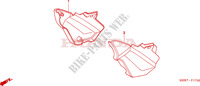 SIDE COVERS (CBF600S6/SA6/N6/NA6) for Honda CBF 600 NAKED 2006