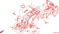 REAR FENDER for Honda DEAUVILLE 700 2009