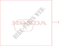TOP BOX COVER for Honda DEAUVILLE 700 ABS 2010