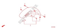 FRONT FENDER for Honda DEAUVILLE 700 ABS 2012