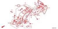 REAR FENDER for Honda DEAUVILLE 700 ABS 2013