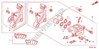 REAR BRAKE CALIPER for Honda DEAUVILLE 700 ABS 2012