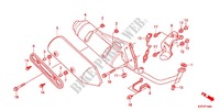 EXHAUST MUFFLER (2) for Honda SH 125 R BLANC 2012