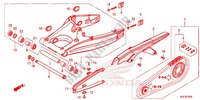 SWINGARM   CHAIN CASE for Honda CBR 650 F ABS HRC TRICOLOR 2014