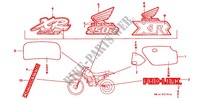 STICKERS ('88 '91) for Honda XR 250 R 1989