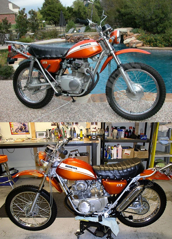 1970 SL 175 MOTO Honda motorcycle # HONDA Motorcycles