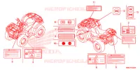 CAUTION LABEL (1) for Honda FOURTRAX 500 RUBICON DCT EPS 2018