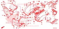 REAR FENDER for Honda FOURTRAX 500 RUBICON DCT EPS 2018