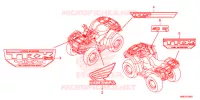 STICKERS for Honda FOURTRAX 500 RUBICON DCT EPS 2018