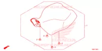 SINGLE SEAT (2) for Honda FOURTRAX 500 RUBICON IRS DCT EPS DELUXE 2018