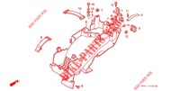 REAR FENDER for Honda VFR 400 R3 Without speed warning light 1990