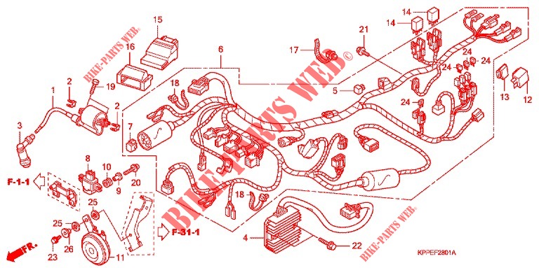 WIRE HARNESS for Honda CBR 125 2007