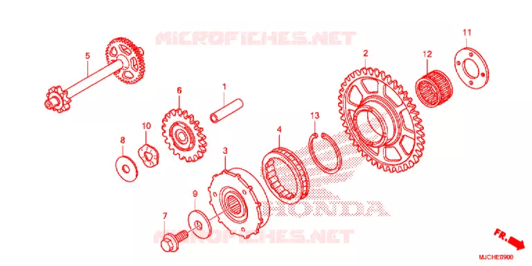 STARTER MOTOR CLUTCH Honda MOTO 600 CBR 2019  CBR600RRJ_A