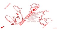 MIRROR   KNUCKLE GUARD for Honda CRF 250 L ABS 2018