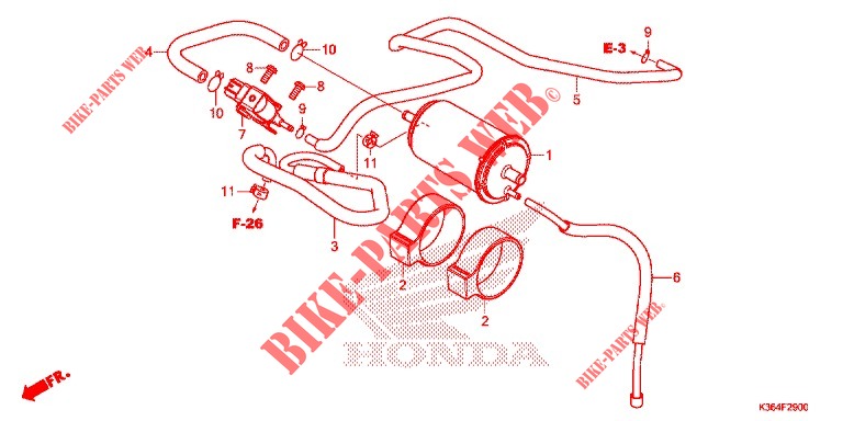 AIR INJECTION SYSTEM for Honda PCX 150 2018