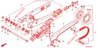 SWINGARM   CHAIN CASE for Honda VTR 250 PGMFI 2009