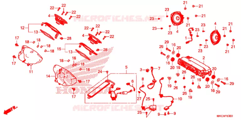 AUDIO UNIT (AIRBAG) Honda MOTO 1800 GOLD-WING 2019  GL1800DAK
