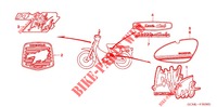 STICKERS for Honda LITTLE CUB 50 2007