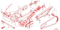 SWINGARM   CHAIN CASE for Honda NC 700 X LOWER 2012