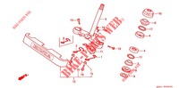 STEERING STEM for Honda REBEL 250 Pull back handle, TYPE III 1991