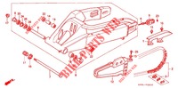 SWINGARM   CHAIN CASE for Honda NSR 250 SP 8  TYPE III 1990